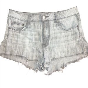 American Eagle Gray Denim Women Shorts